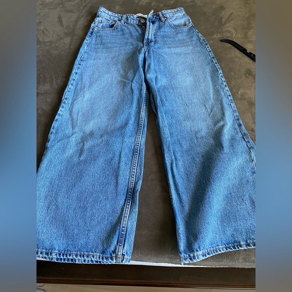 wide leg zara jeans